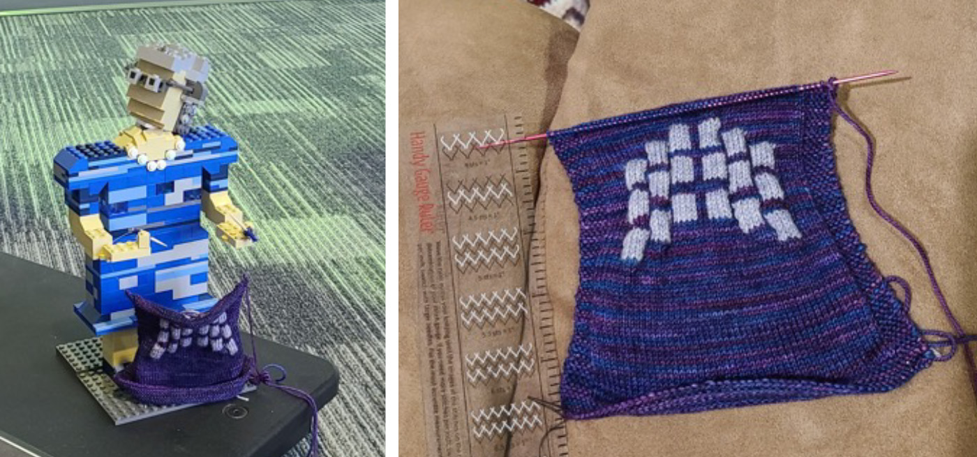Roman knit pattern photo examples